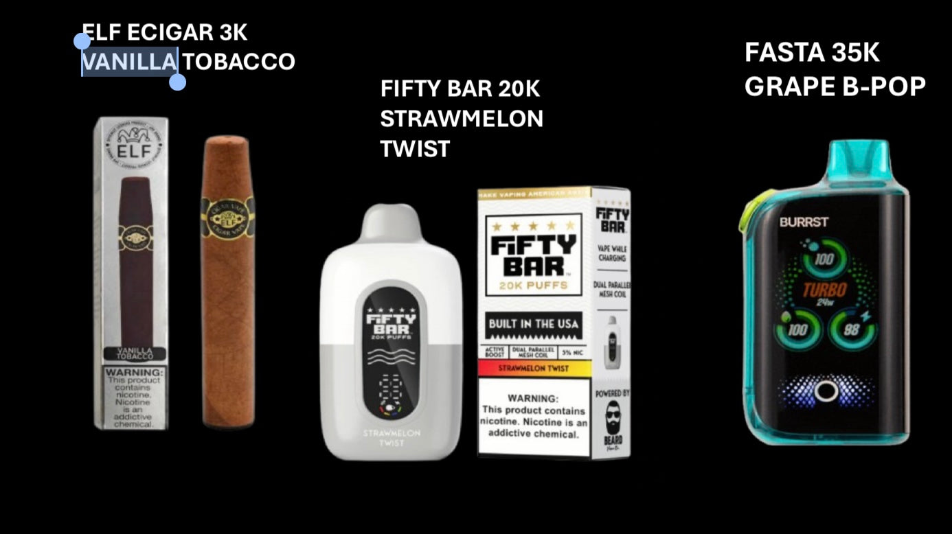 MIXED FLAVOR VAPES